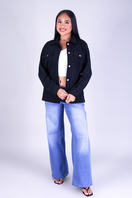 EFFORT COZY CORDUROY SHACKET