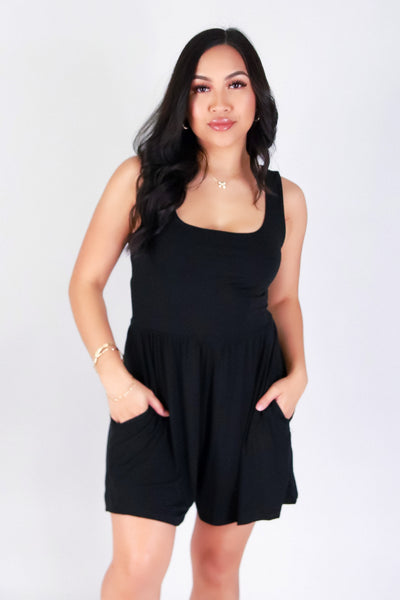 Jeans Warehouse Hawaii - SOLID ROMPERS - SIMPLY CHIC ROMPER | By OLIVE & CO