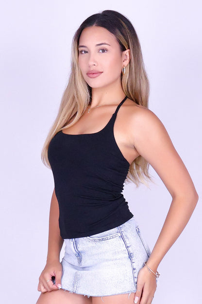 OWN THE MOMENT HALTER TOP