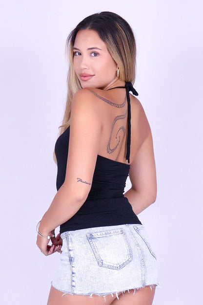 OWN THE MOMENT HALTER TOP