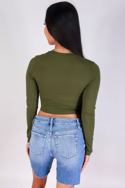 Jeans Warehouse Hawaii - L/S SOLID BASIC - BE THE DIFFERENCE TOP | By ROSIO