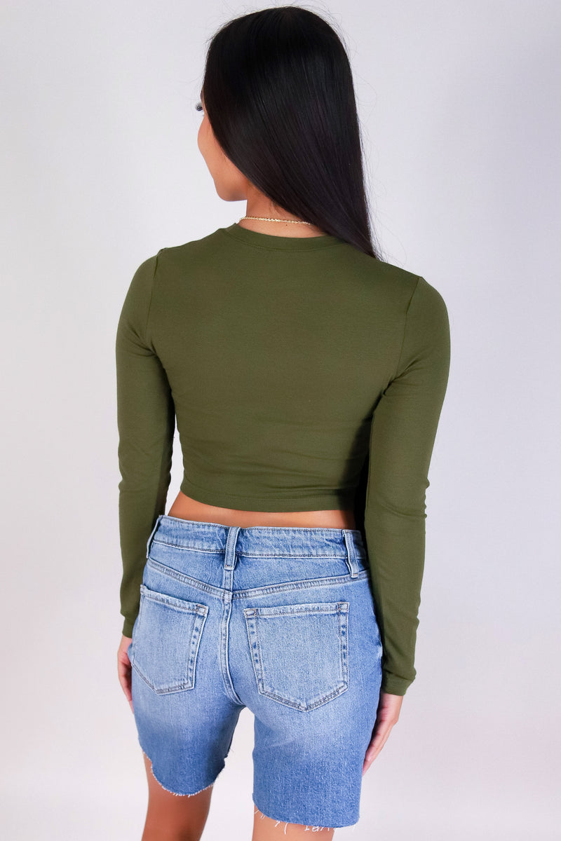 Jeans Warehouse Hawaii - L/S SOLID BASIC - BE THE DIFFERENCE TOP | By ROSIO