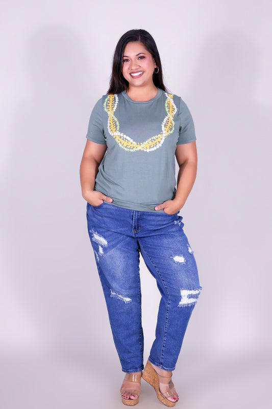 INTERTWINED LEI TEE