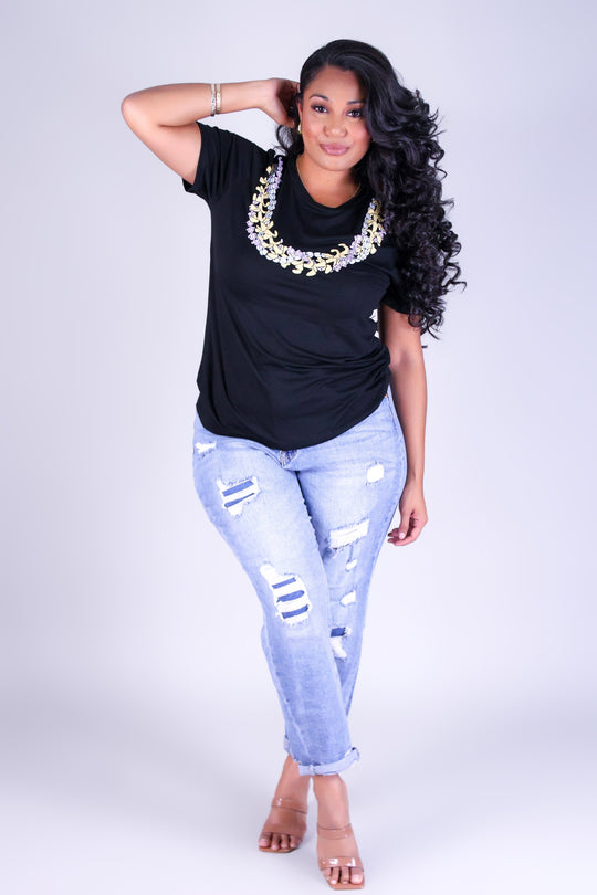 PUAKENIKENI PIKAKE MULTI LEI TEE