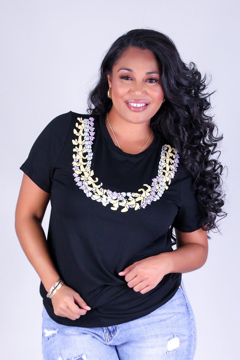 PUAKENIKENI PIKAKE MULTI LEI TEE