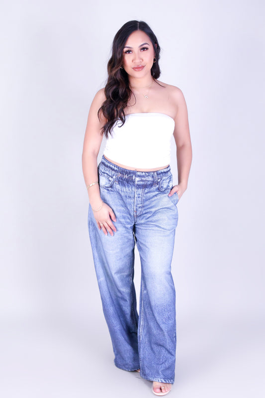 DENIM ILLUSION PANTS