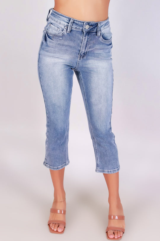 EVERYDAY EDGE DENIM CAPRIS