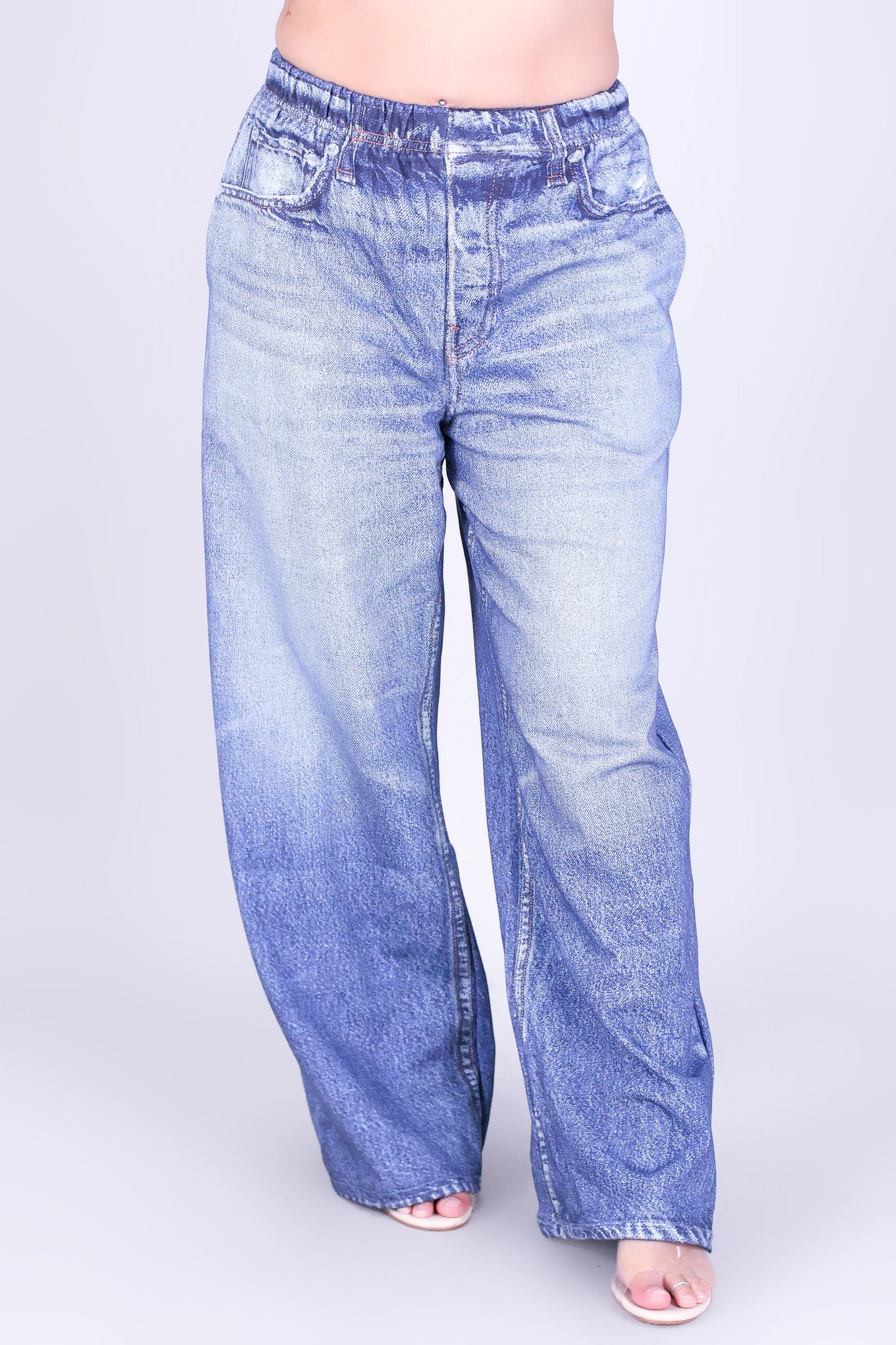 DENIM ILLUSION PANTS