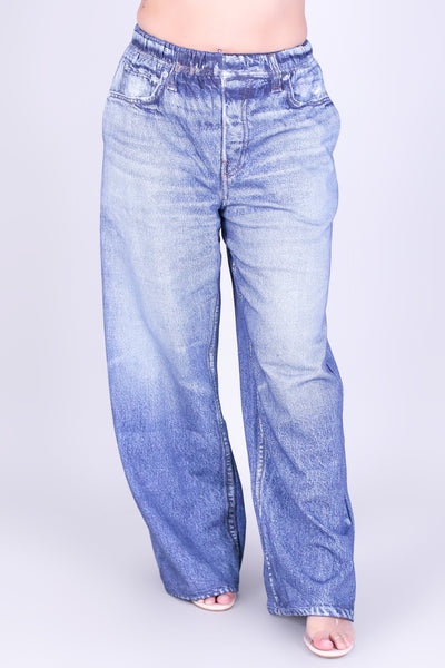 DENIM ILLUSION PANTS