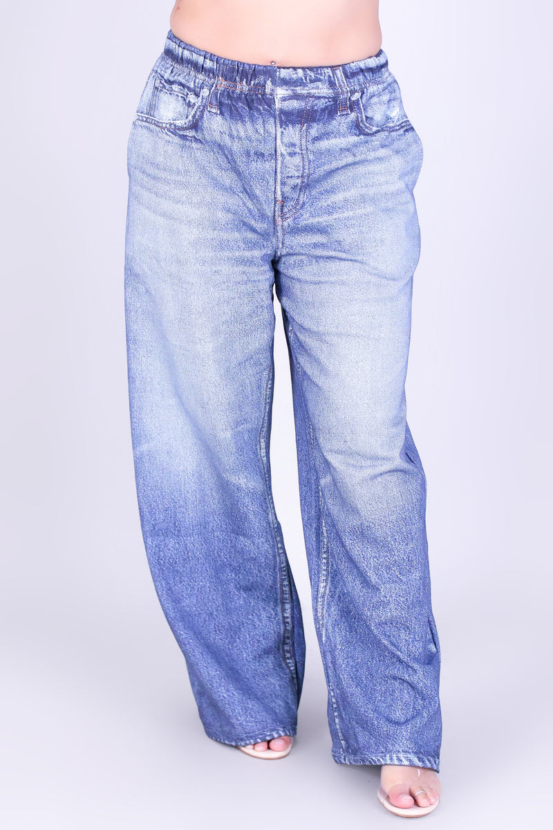 DENIM ILLUSION PANTS