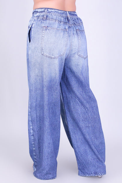 DENIM ILLUSION PANTS