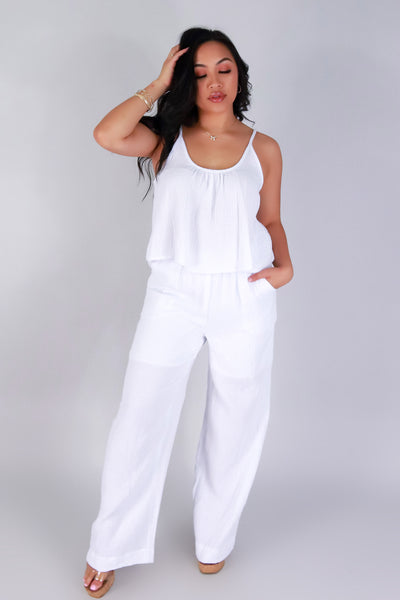Jeans Warehouse Hawaii - SOLID WOVEN PANTS - EASY FLOW PANTS | By OLIVE & CO