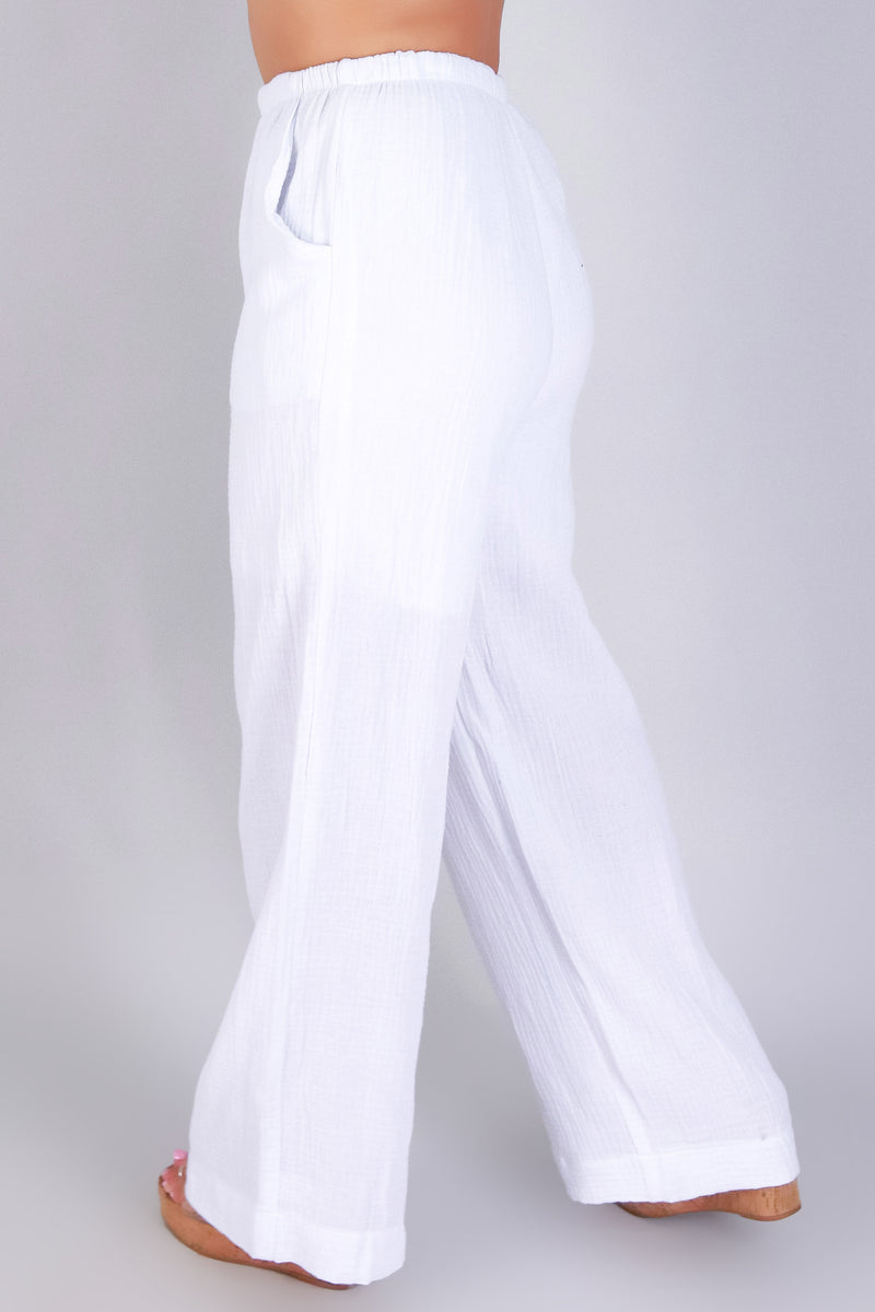 Jeans Warehouse Hawaii - SOLID WOVEN PANTS - EASY FLOW PANTS | By OLIVE & CO
