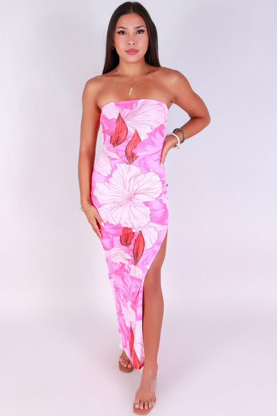 Jeans Warehouse Hawaii - TUBE LONG PRINT DRESSES - GOLDEN HOUR DRESS | By B SHARP