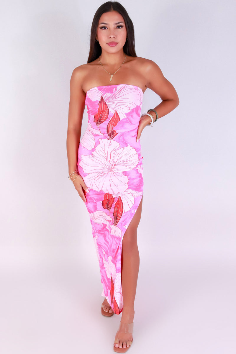 Jeans Warehouse Hawaii - TUBE LONG PRINT DRESSES - GOLDEN HOUR DRESS | By B SHARP