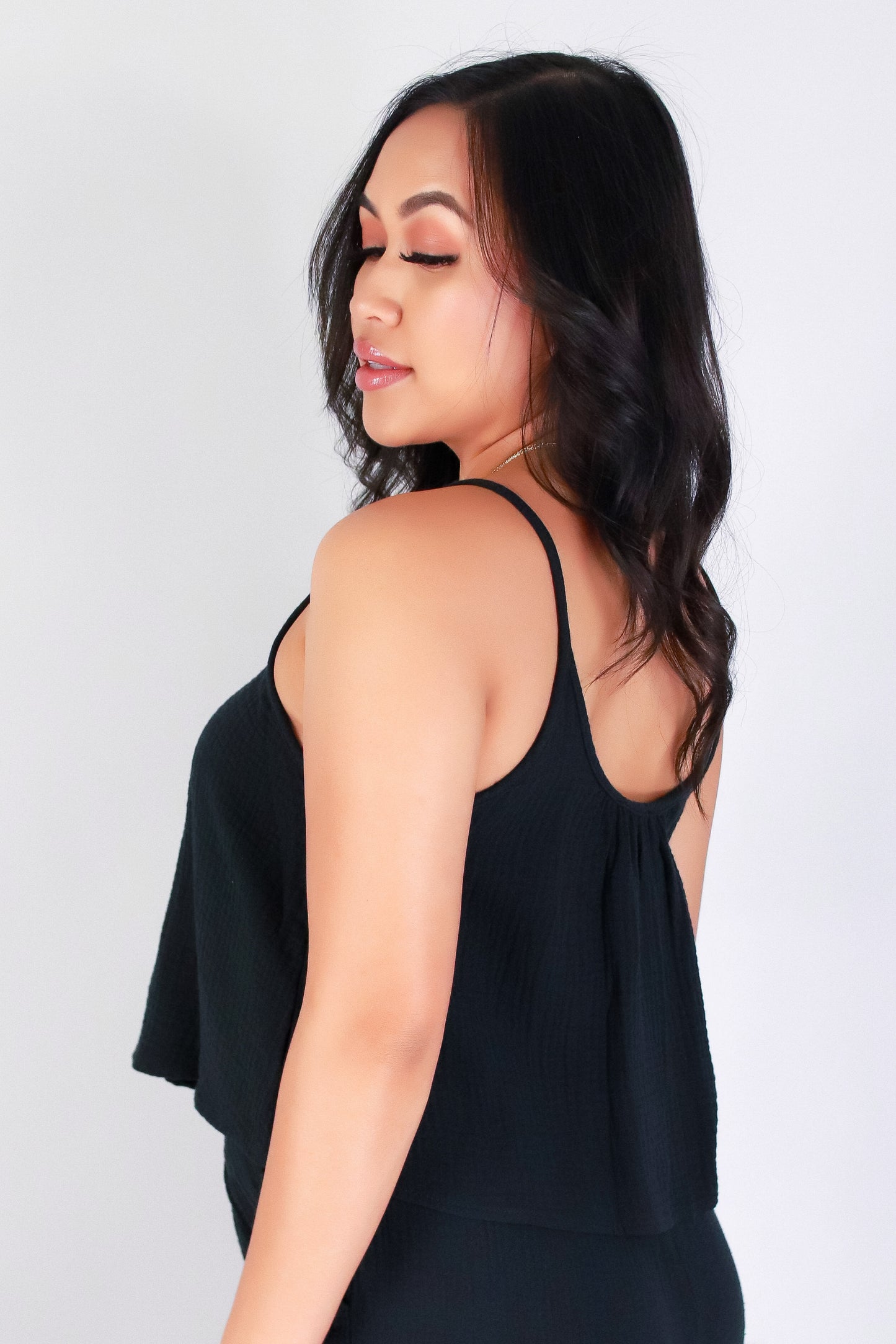 Jeans Warehouse Hawaii - S/L SOLID WOVEN TOPS - EASY FLOW TOP | By OLIVE & CO