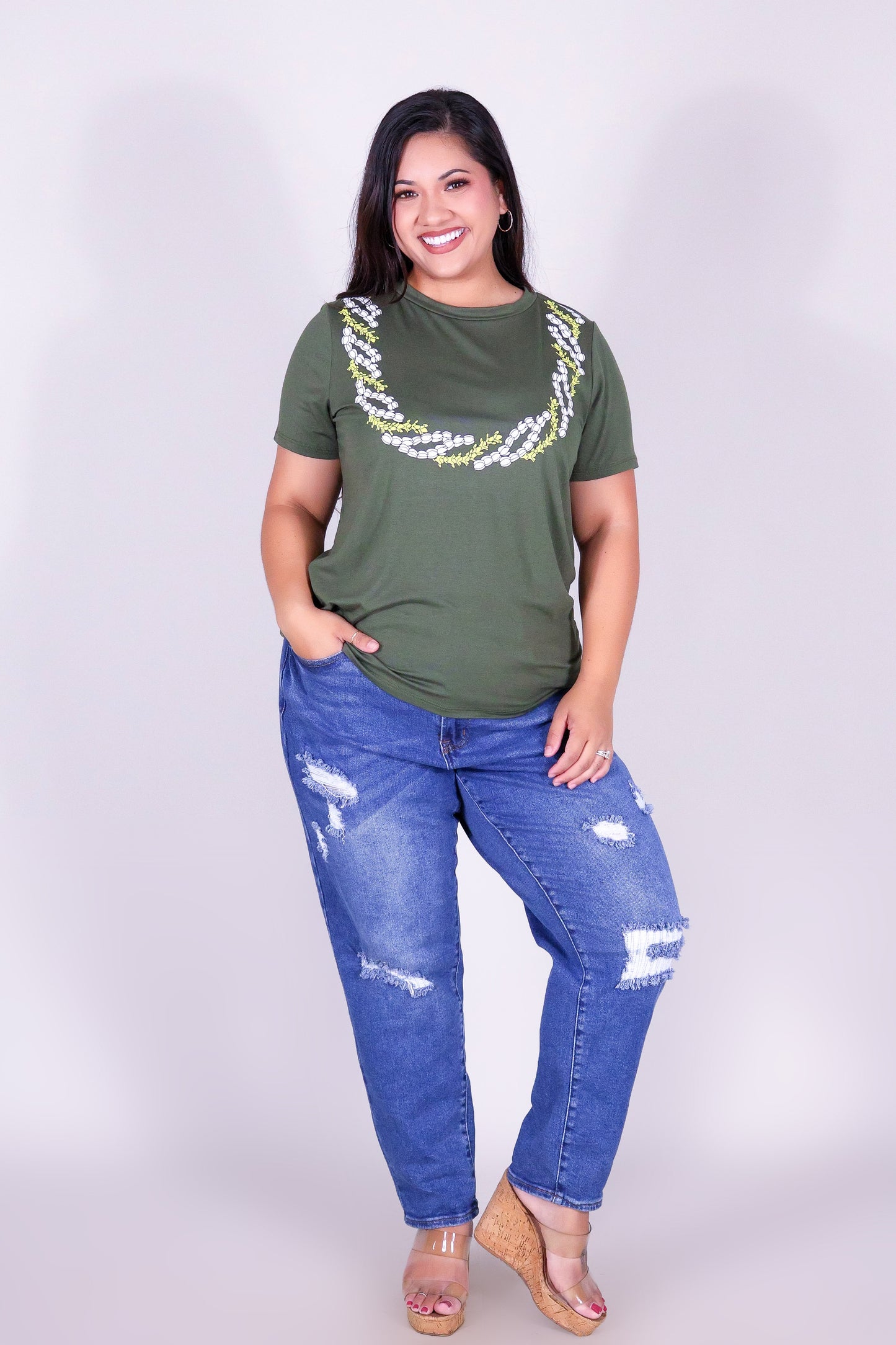 PAKALANA PIKAKE TWIST LEI TEE