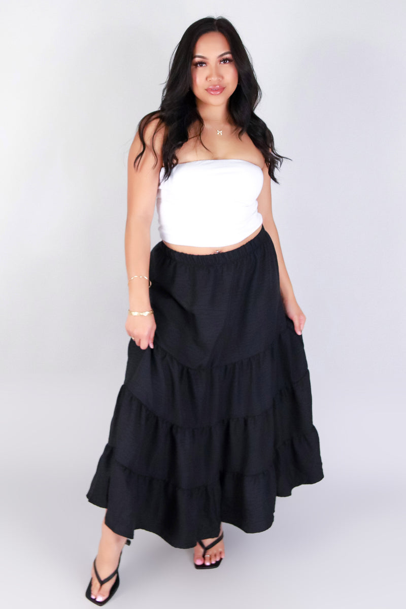 Jeans Warehouse Hawaii - SOLID LONG SKIRTS - DRIFT AND DANCE SKIRT | By OLIVE & CO