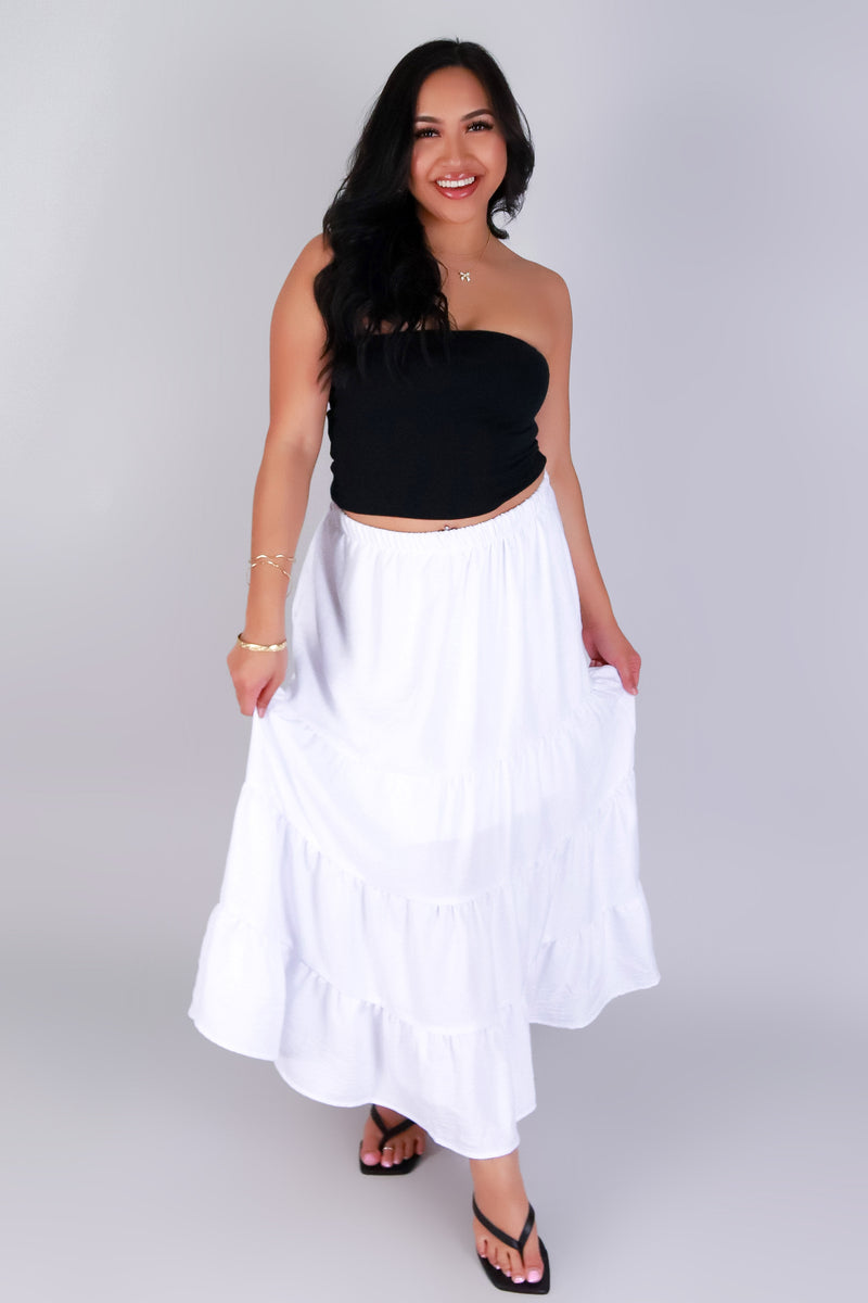 Jeans Warehouse Hawaii - SOLID LONG SKIRTS - DRIFT AND DANCE SKIRT | By OLIVE & CO