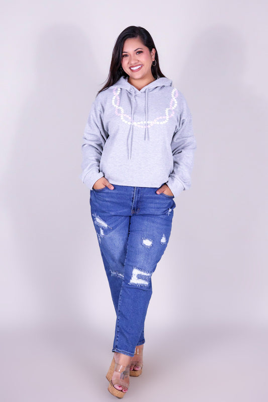 2 CROWN FLOWER LEI HOODIE