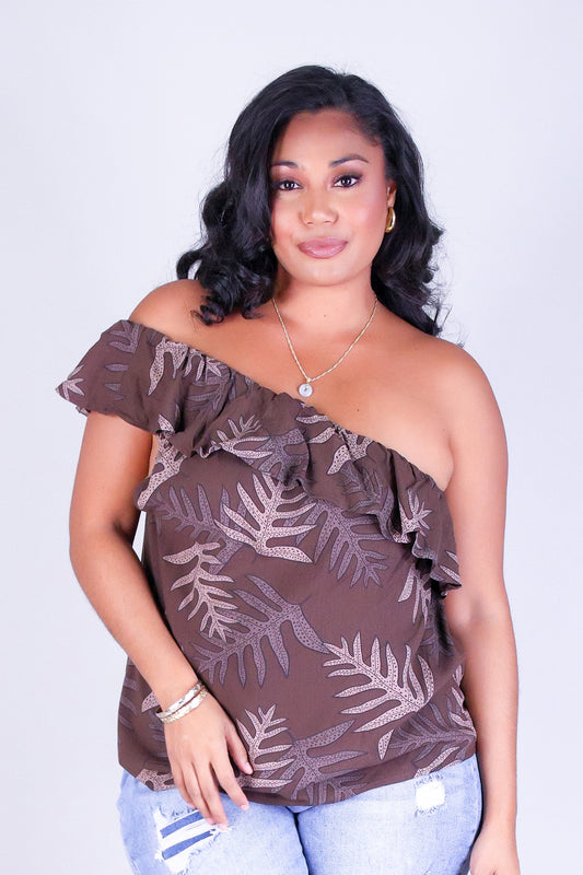 LAUA'E ONE SHOULDER TOP