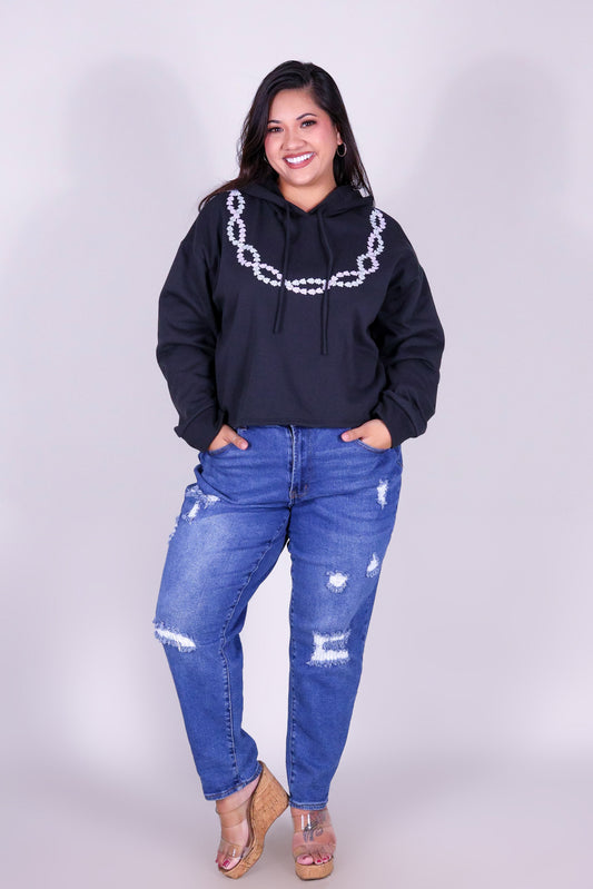2 CROWN FLOWER LEI HOODIE