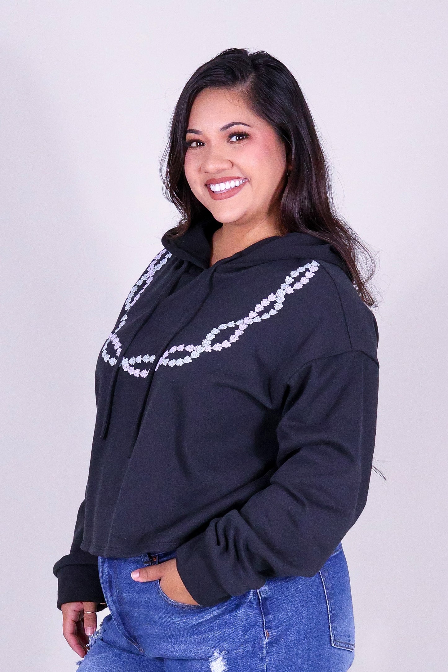 2 CROWN FLOWER LEI HOODIE