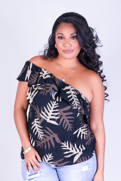 LAUA'E ONE SHOULDER TOP