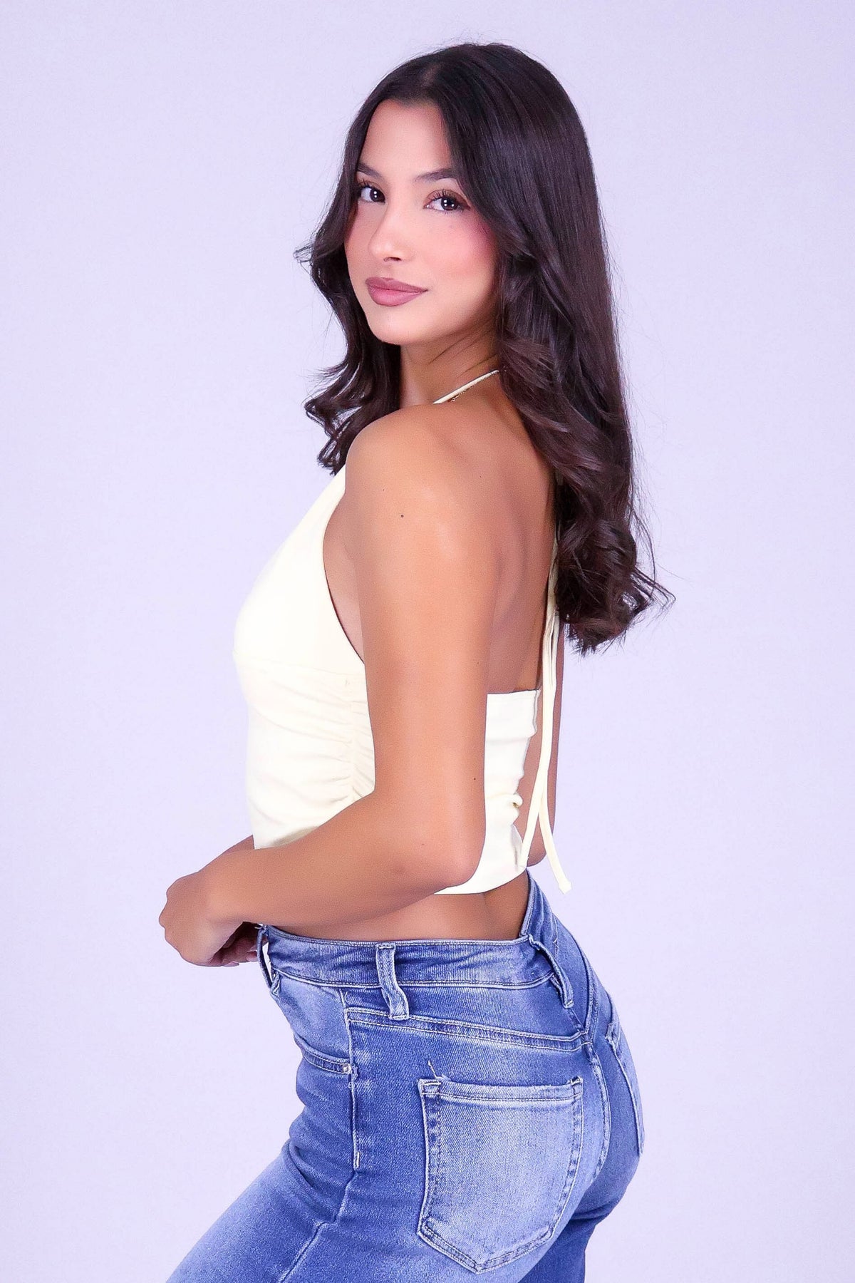 JUST LIKE SUMMER HALTER TOP