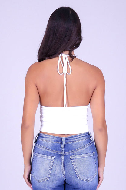 JUST LIKE SUMMER HALTER TOP
