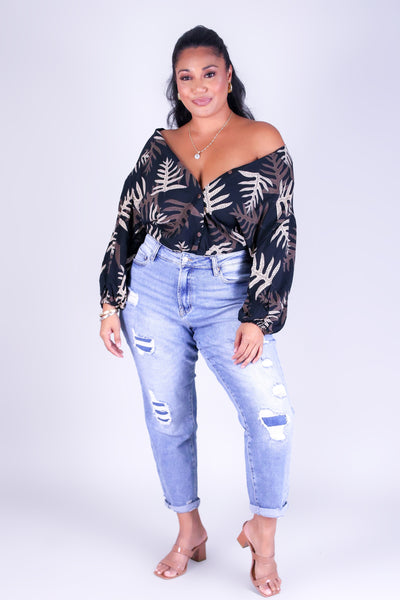 LAUA'E BUTTON DOWN TOP