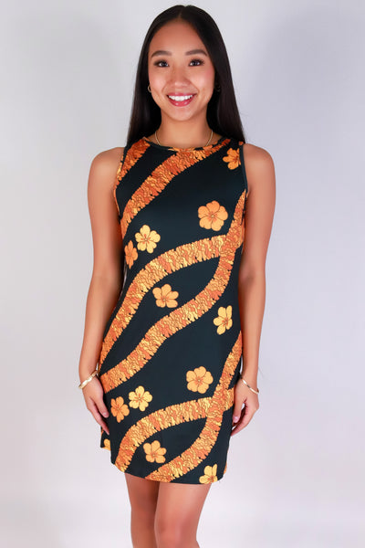 Jeans Warehouse Hawaii - S/L SHORT PRINT DRESSES - ILIMA DRESS | By LUZ