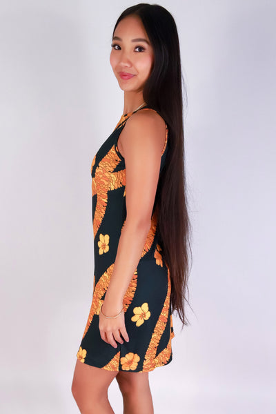 Jeans Warehouse Hawaii - S/L SHORT PRINT DRESSES - ILIMA DRESS | By LUZ