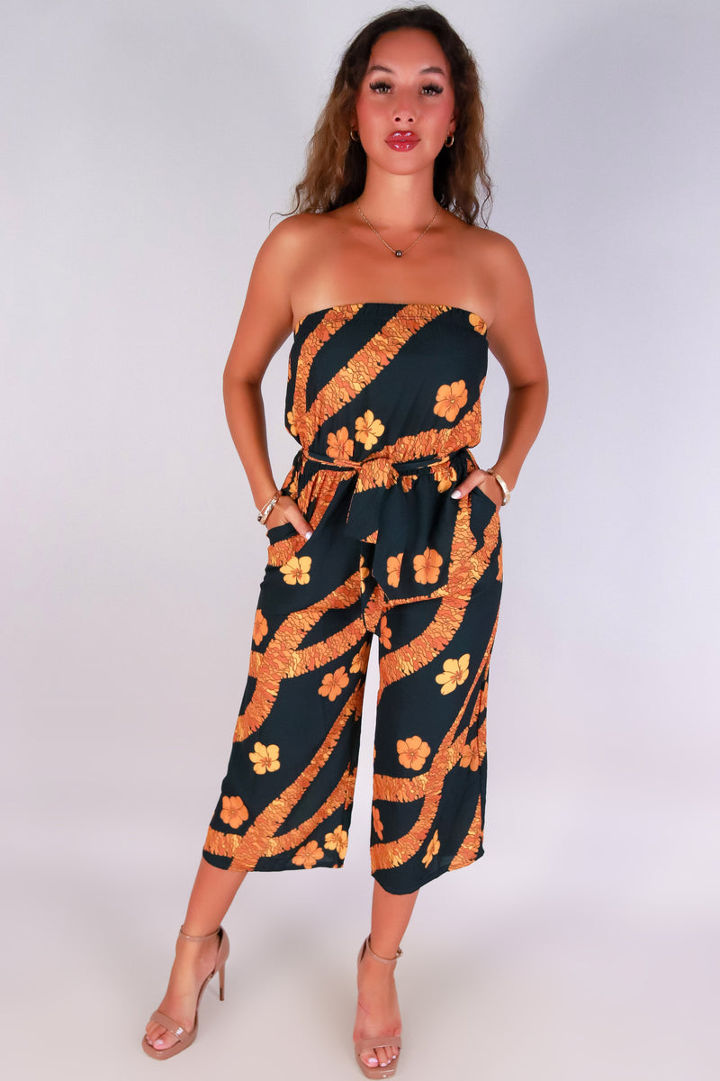 Jeans Warehouse Hawaii - PRINT CASUAL JUMPSUITS - ILIMA TUBE JUMPSUIT | By LUZ