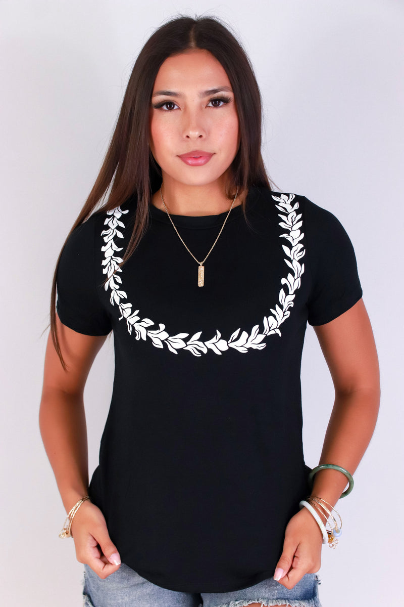 Jeans Warehouse Hawaii - S/S SCREEN - GINGER LEI TEE | By LUZ