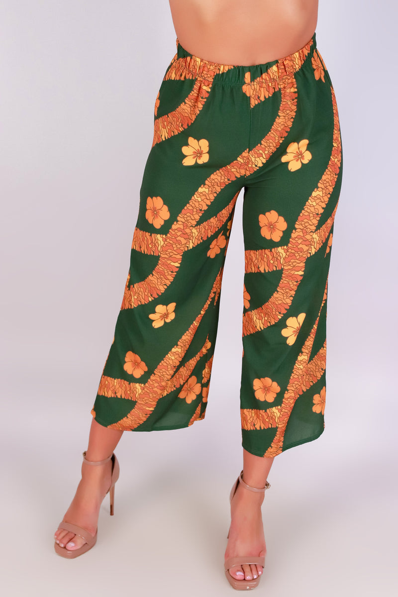 Jeans Warehouse Hawaii - PRINT WOVEN CAPRI&