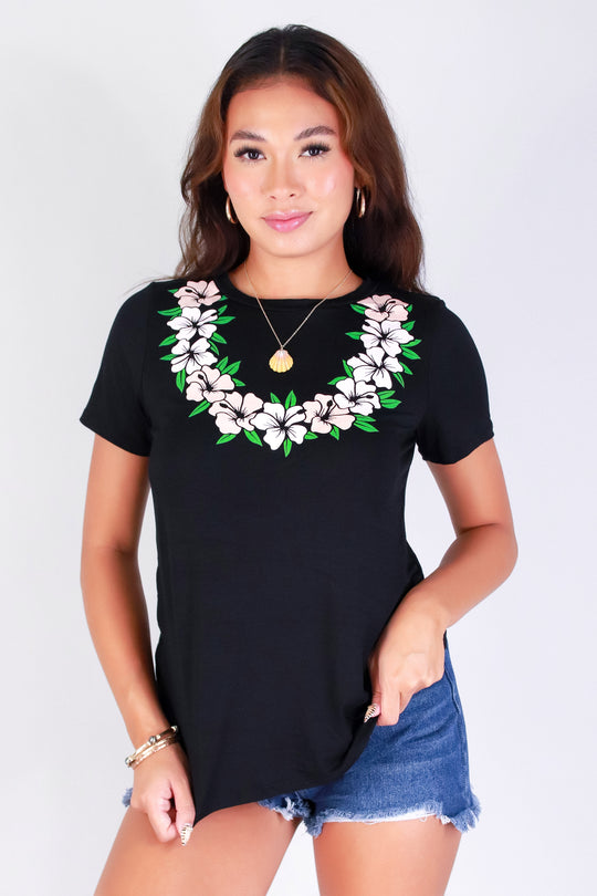 MULTI HIBISCUS LEI TEE