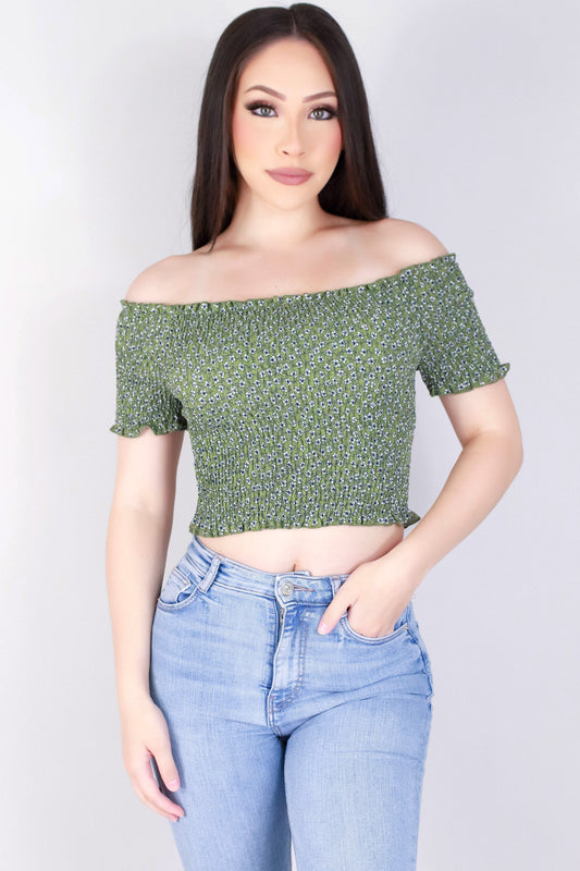 Jeans Warehouse Hawaii - S/S PRINT WOVEN DRESSY TOPS - NEXT TRIAL CROP TOP | By PAPERMOON/ B_ENVIED