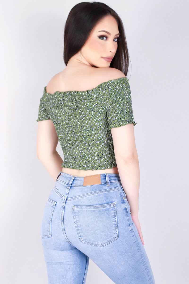 Jeans Warehouse Hawaii - S/S PRINT WOVEN DRESSY TOPS - NEXT TRIAL CROP TOP | By PAPERMOON/ B_ENVIED