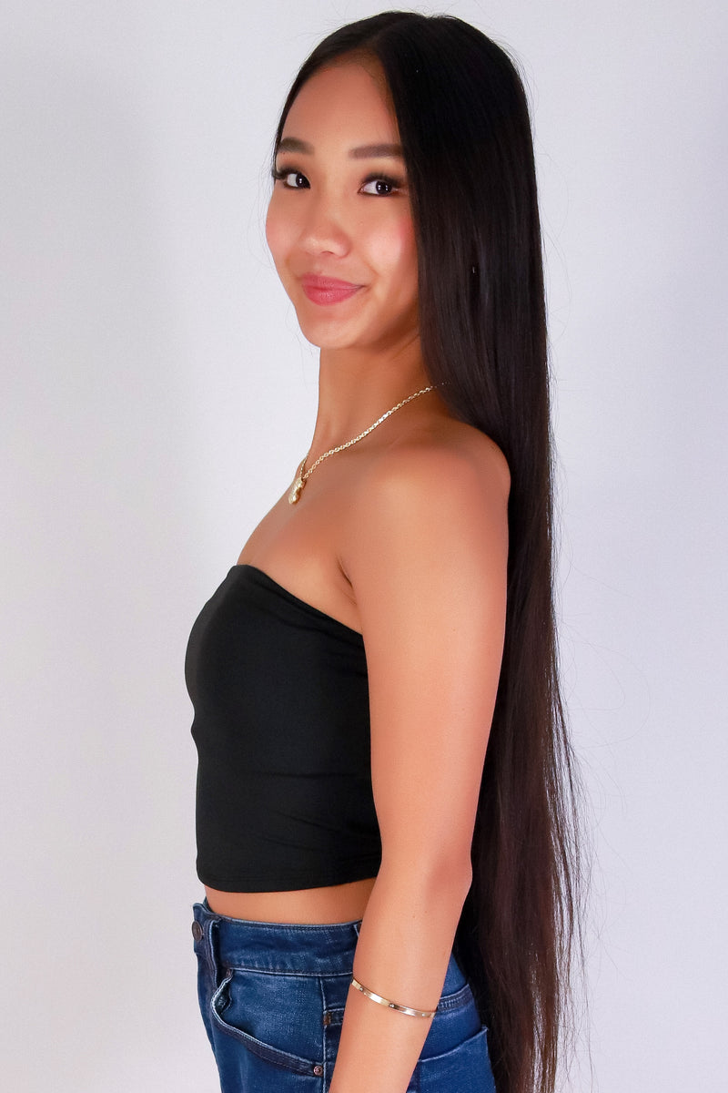 Jeans Warehouse Hawaii - SL CASUAL SOLID - JUST MY STYLE CROP TUBE TOP | By CRESCITA APPAREL/SHINE I