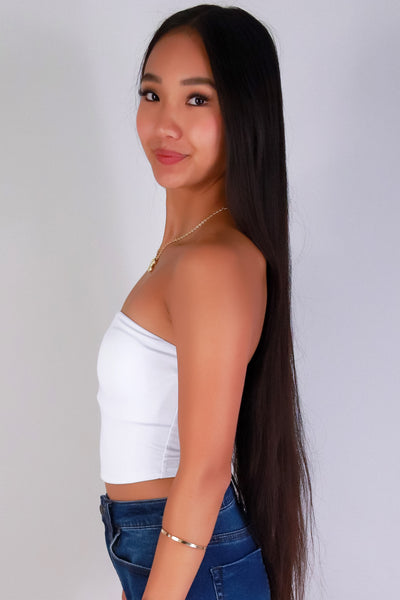 Jeans Warehouse Hawaii - SL CASUAL SOLID - JUST MY STYLE CROP TUBE TOP | By CRESCITA APPAREL/SHINE I