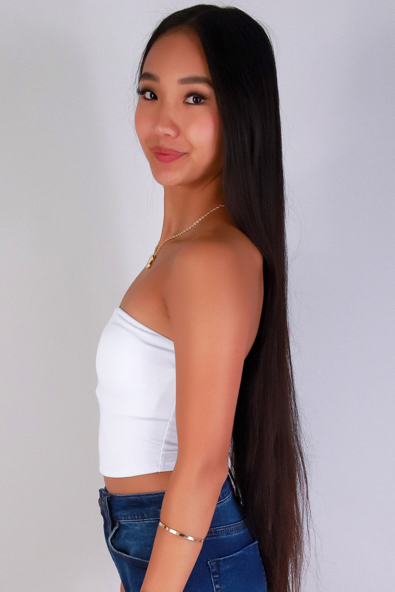 Jeans Warehouse Hawaii - SL CASUAL SOLID - JUST MY STYLE CROP TUBE TOP | By CRESCITA APPAREL/SHINE I