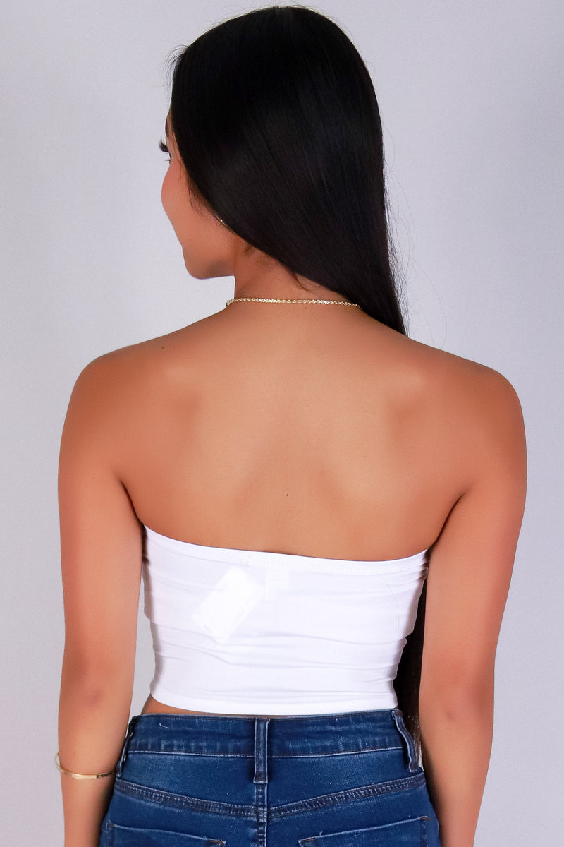 Jeans Warehouse Hawaii - SL CASUAL SOLID - JUST MY STYLE CROP TUBE TOP | By CRESCITA APPAREL/SHINE I