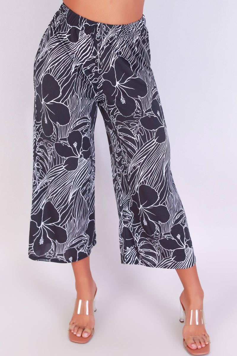 Jeans Warehouse Hawaii - PRINT KNIT CAPRI&