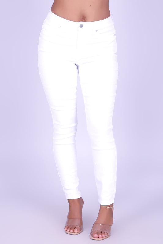 WHITE OUT SKINNY JEANS