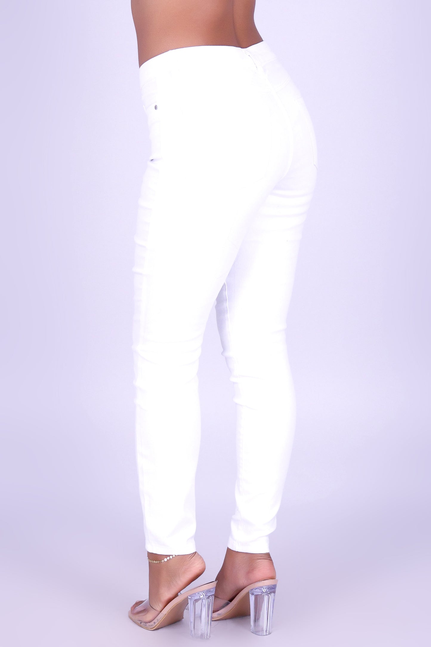 WHITE OUT SKINNY JEANS