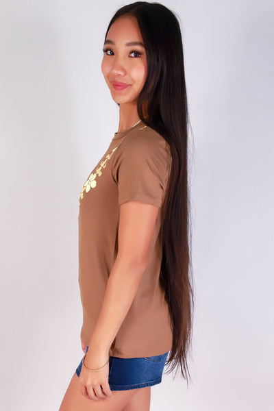 Jeans Warehouse Hawaii - S/S SCREEN - PUAKENIKENI LEI TEE | By LUZ