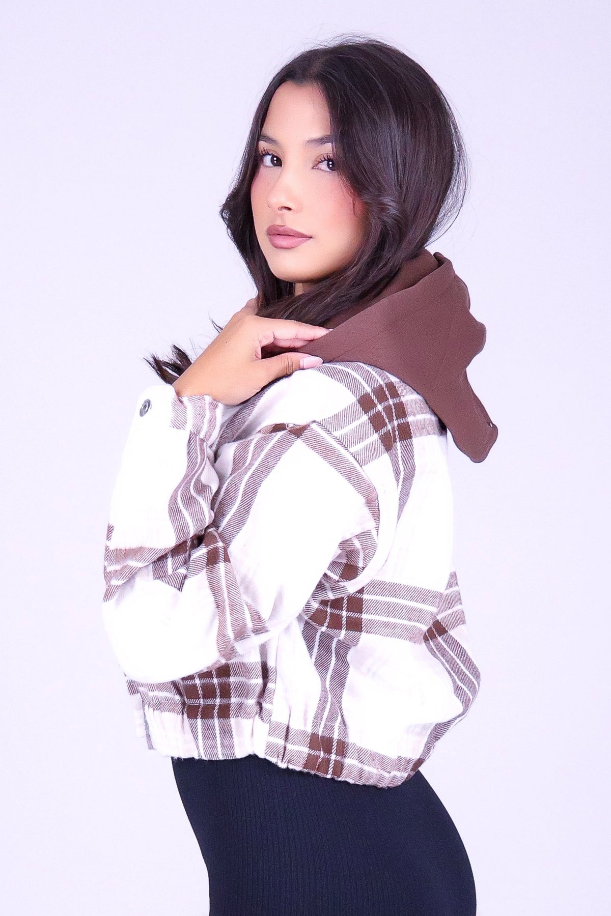 ALWAYS THERE PLAID SHACKET