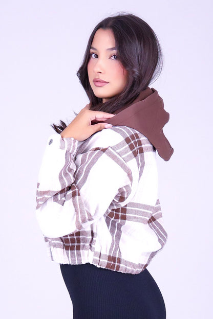 ALWAYS THERE PLAID SHACKET