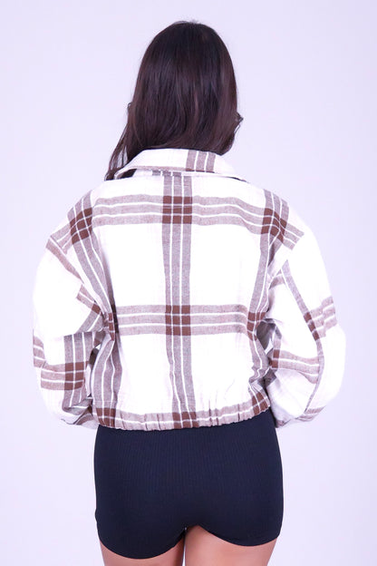 ALWAYS THERE PLAID SHACKET